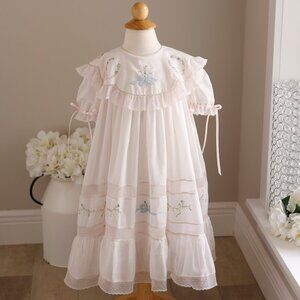 SPECIAL Strasburg Heirloom Collection Blush Pink Vintage Lace 2/2T Float Dress